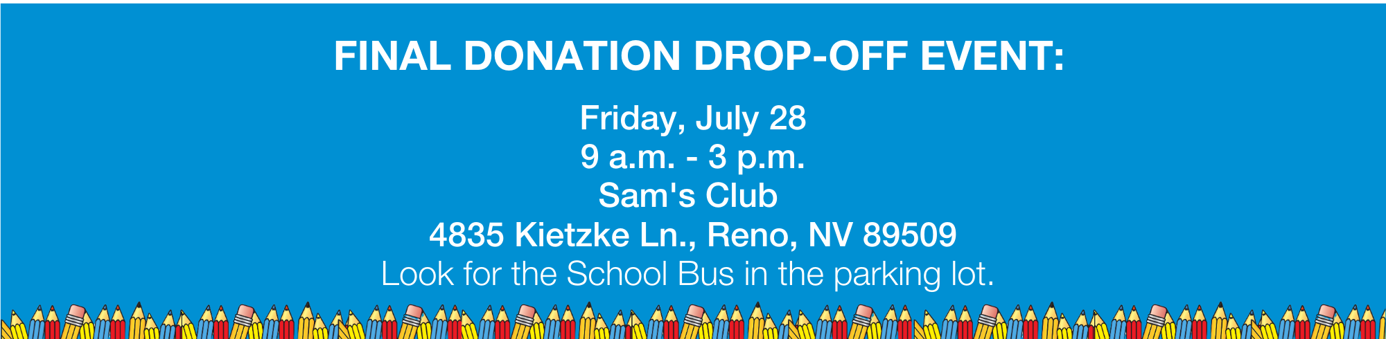 Donation Locations for Fill The Bus 2023