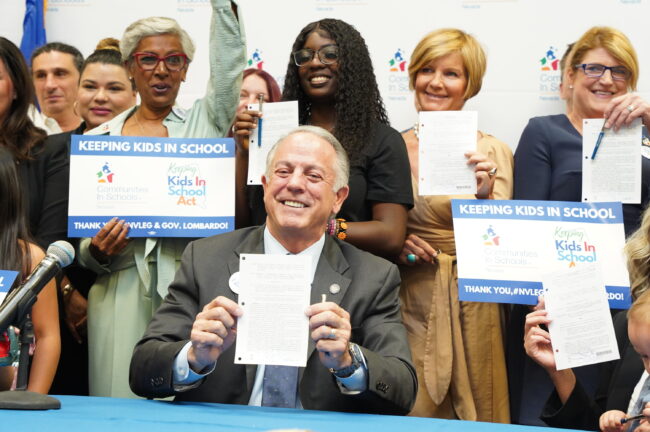 Governor Lombardo Signing SB 189 Keeping Kids In School Act