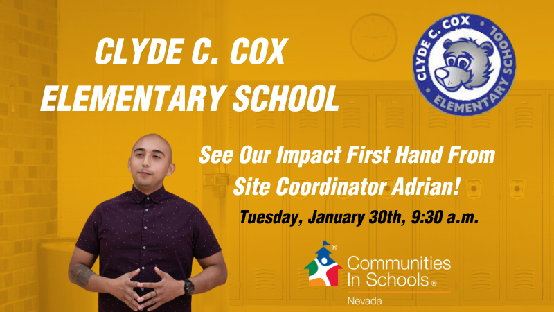 Clyde Cox Elementary School site visit on January 20, 2024
