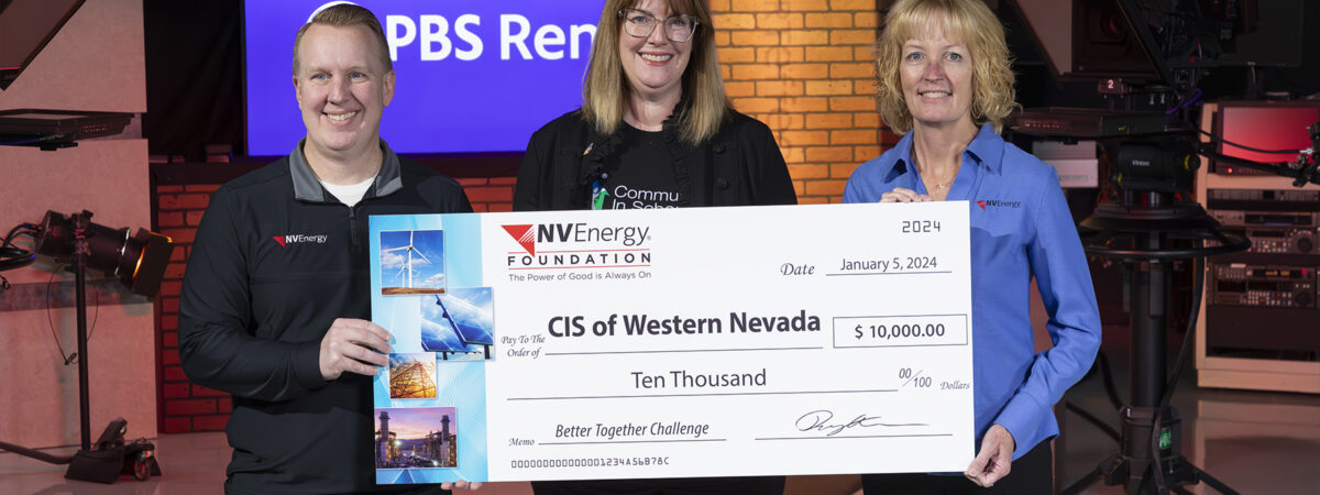 NV Energy Foundation Presents $10,000 check to CIS of Western Nevada