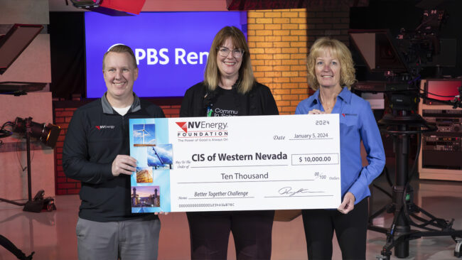 NV Energy Foundation Presents $10,000 check to CIS of Western Nevada