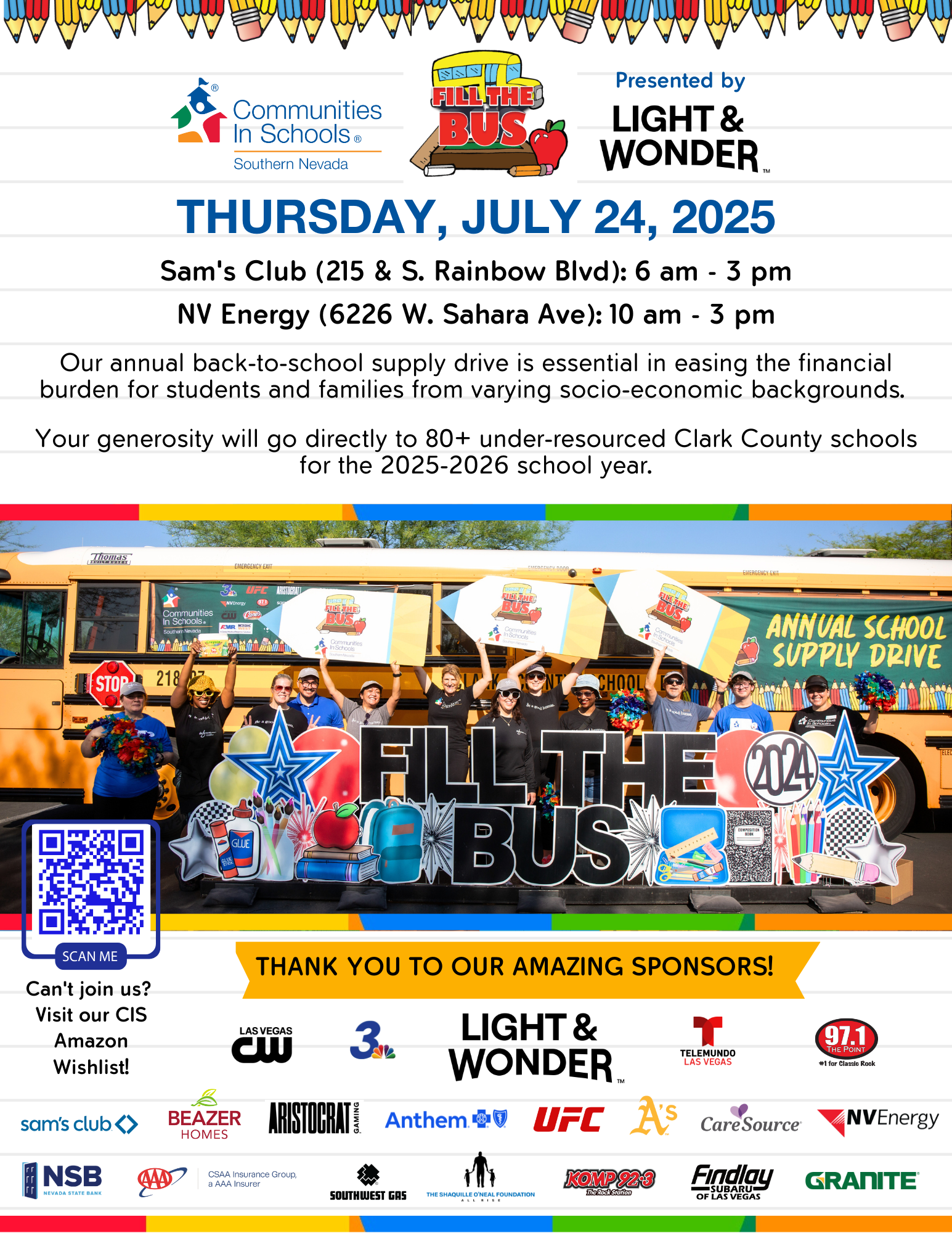 13th Annual Fill The Bus KOMP - WEBSITE Flyer 2025 1